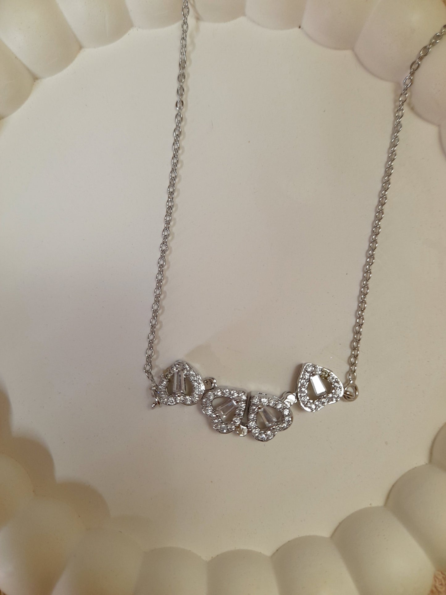 Clover Pendant-Silver Colour