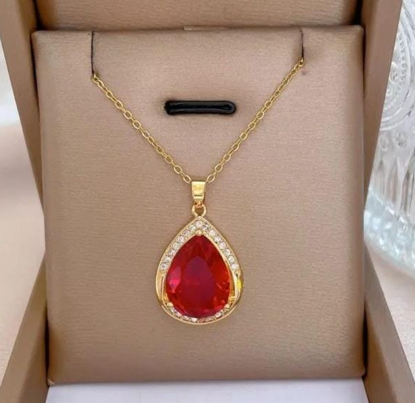 Red Solitaire Pendant