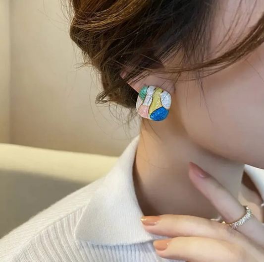 Multicolour Enamelled Studs