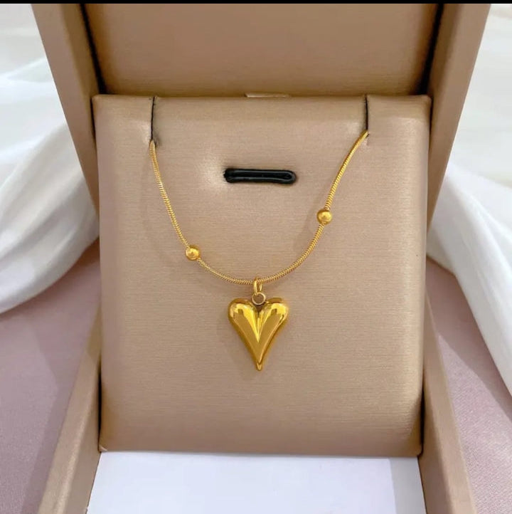 Antitarnish Hearts Neckchain