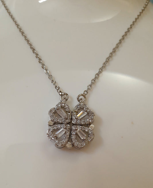 Clover Pendant-Silver Colour