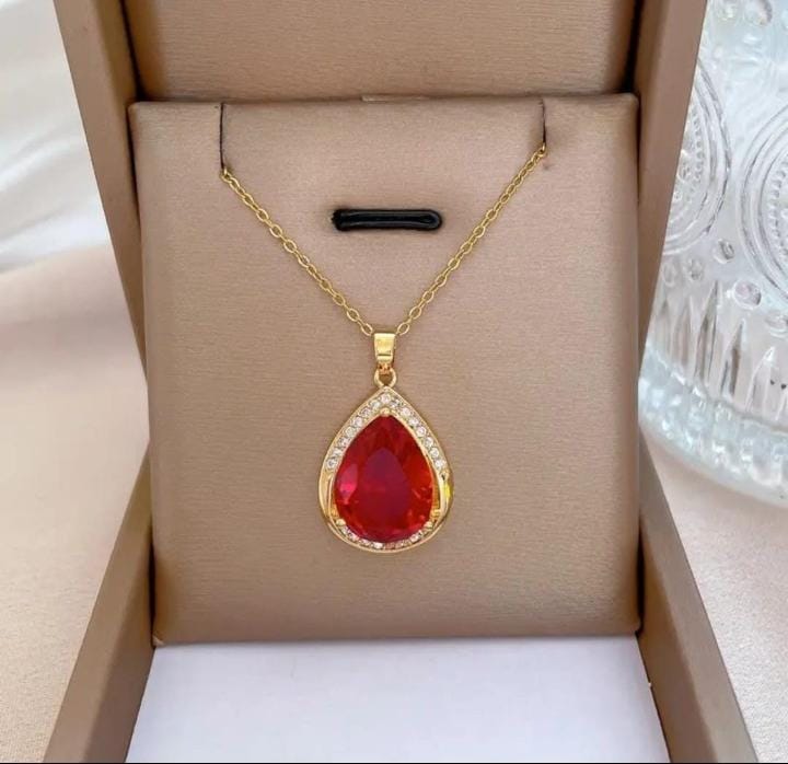 Red Solitaire Pendant