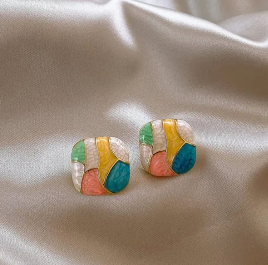 Multicolour Enamelled Studs