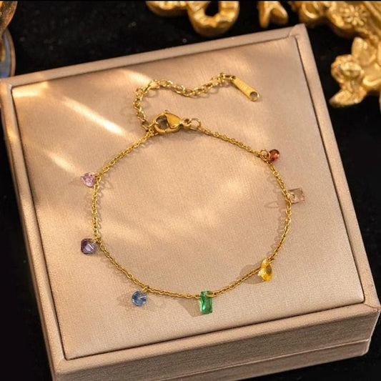 Multicolour Chain Bracelet