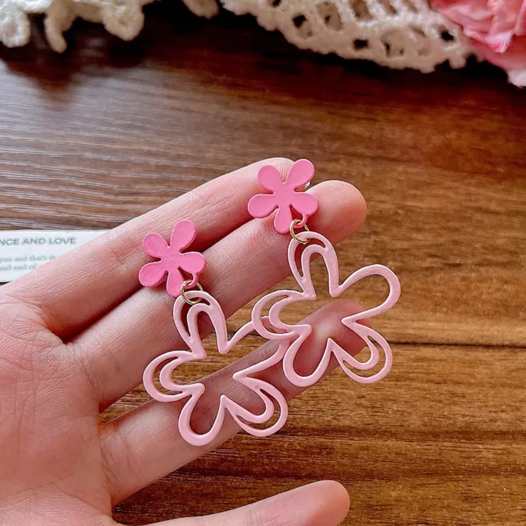 Funky Floral Earrings