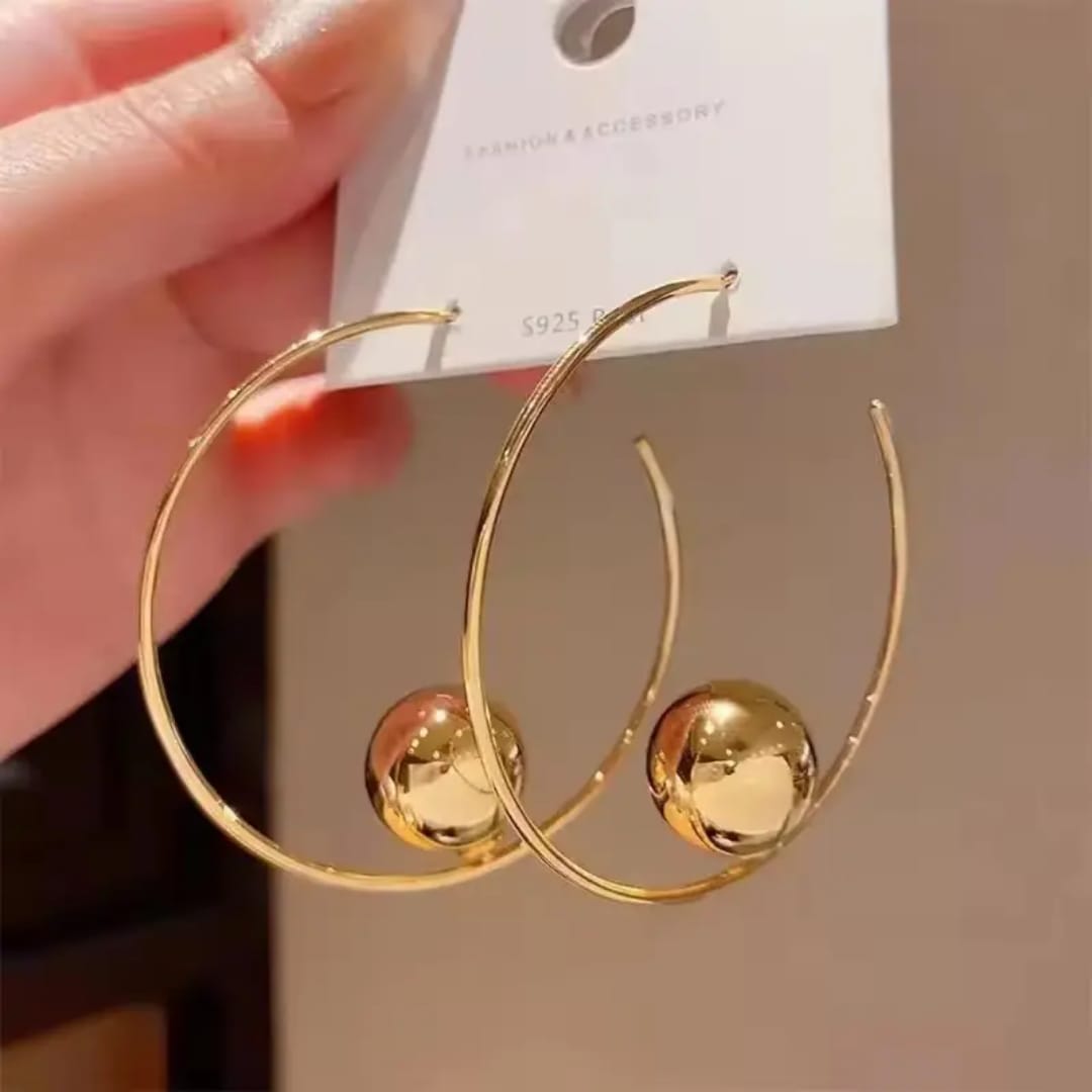 Golden Ear Hoops